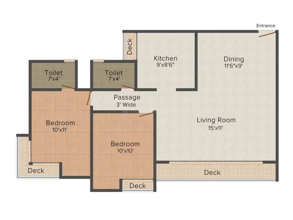 2/3 BHK Apartments